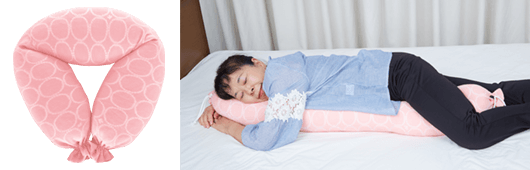 授乳クッションにもなる抱き枕　画像